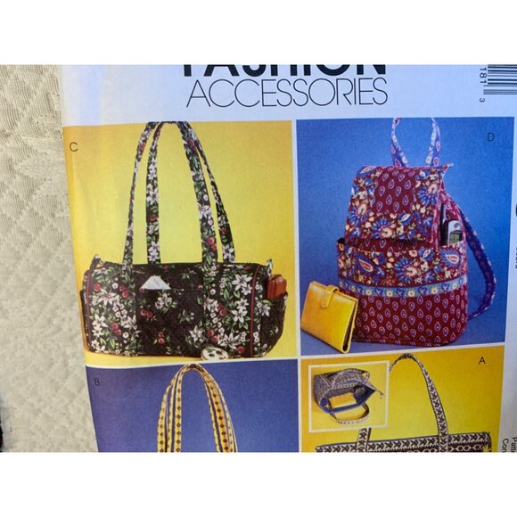 McCall's Misses Handbag Sewing Pattern 4118 - uncut - Picture 3 of 10